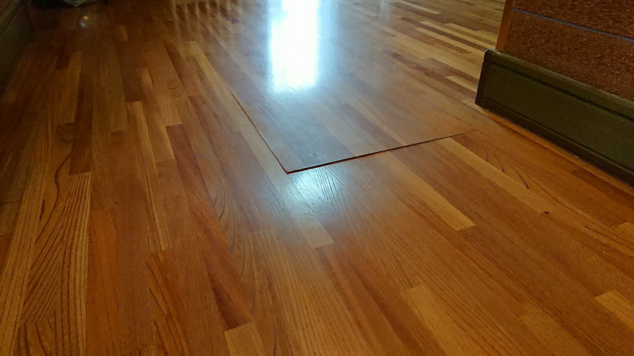 市原市でフローリングリフォーム　上張りフローリングでもキッチリなおします