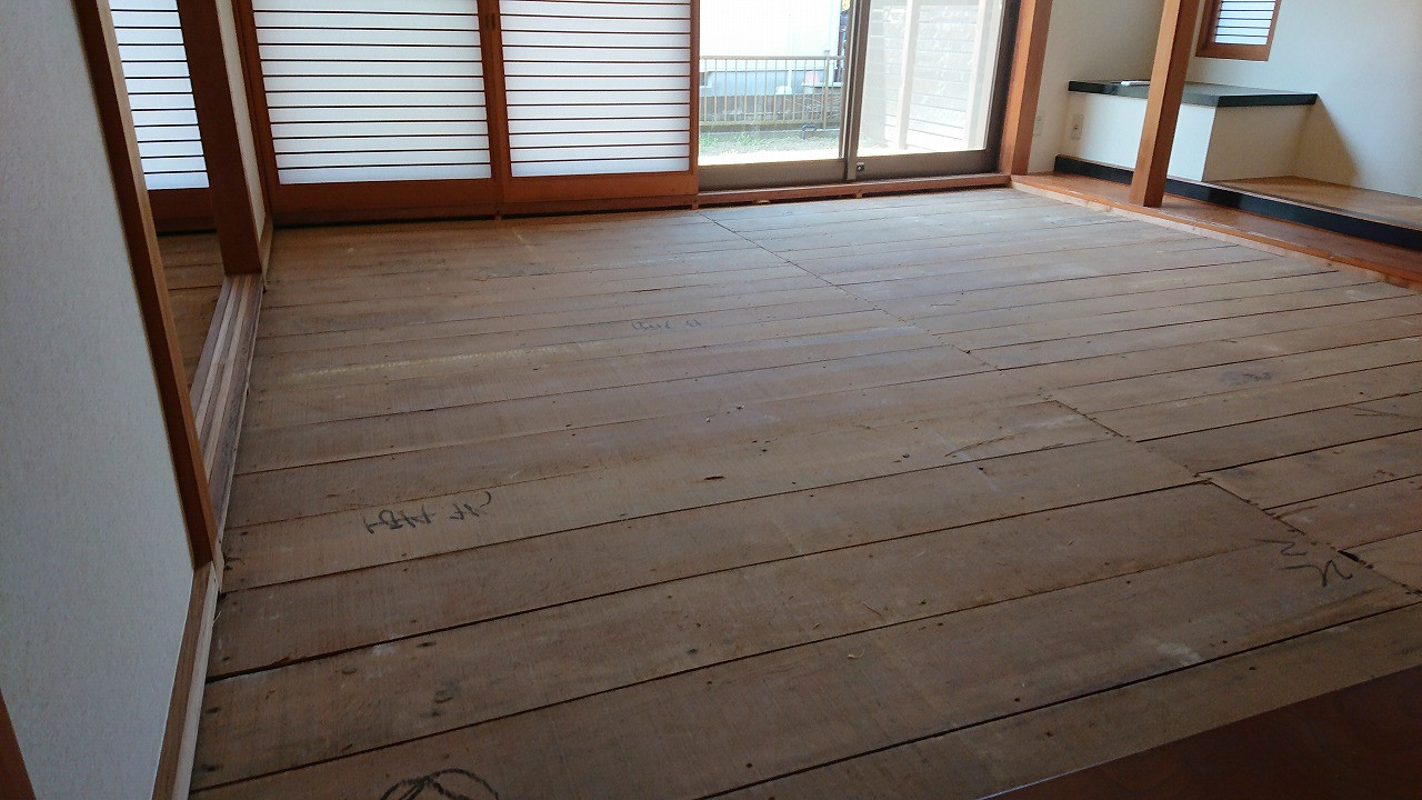 千葉でフローリングリフォーム　和室をフローリングに