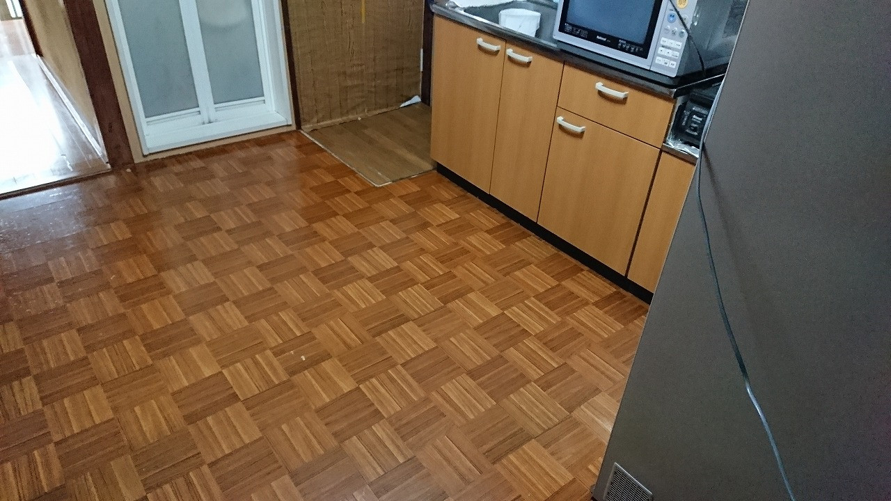 上張りフローリングなら１日で工事完了です！